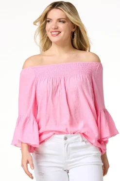 Ruffled Bell Sleeve Top