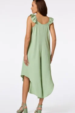 Ruffled Eyelet Genie Jumpsuit