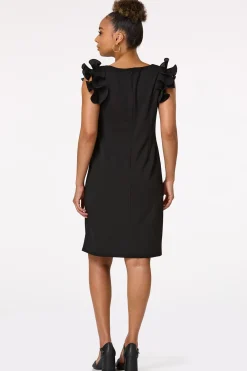 Ruffled Sleeve Dress