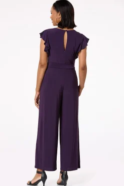 Ruffled Sleeve Jumpsuit