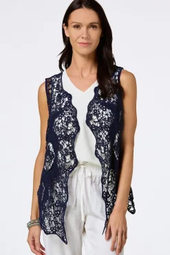 Scalloped Crochet Vest