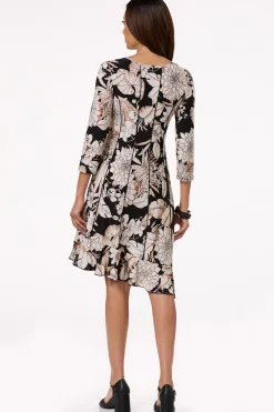 Seamed Floral Dress