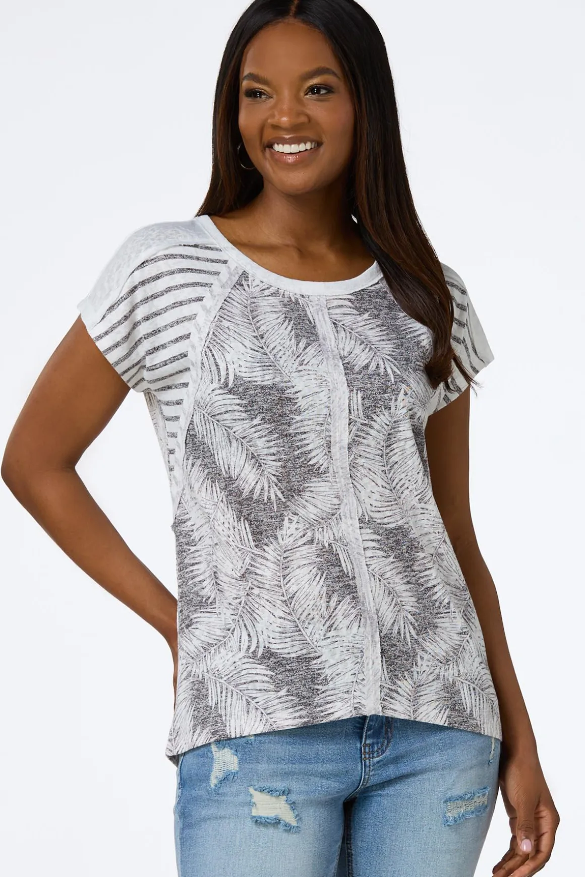Seamed Palm Leaf Top