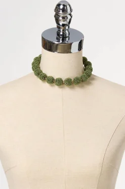 Seed Bead Ball Short Necklace
