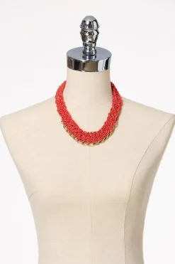 Seed Bead Braided Necklace
