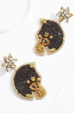 Seed Bead Football Helmet Earrings