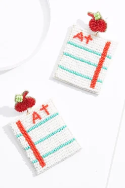Seed Bead Graded Paper Earrings