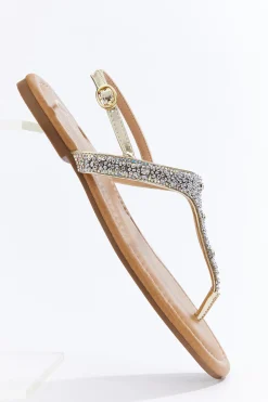 Seed Bead Slingback Sandals