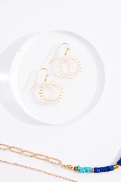 Semi- Precious Layered Short Necklace Set