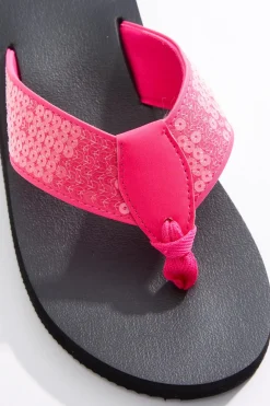 Sequin Band Flip Flops