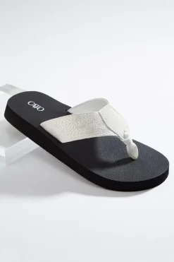 Sequin Band Flip Flops