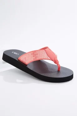 Sequin Band Flip Flops