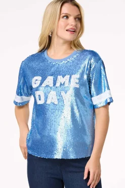 Sequin Game Day Top