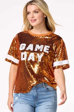 Sequin Game Day Top