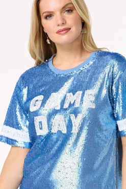 Sequin Game Day Top