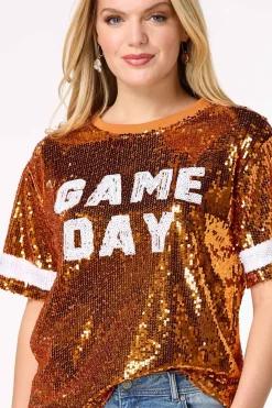 Sequin Game Day Top