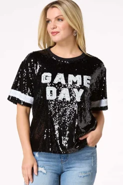 Sequin Game Day Top