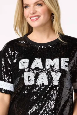 Sequin Game Day Top