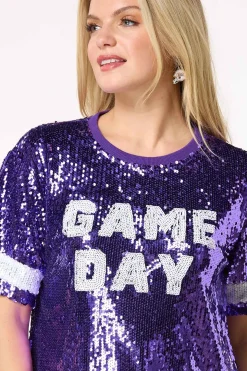 Sequin Game Day Top