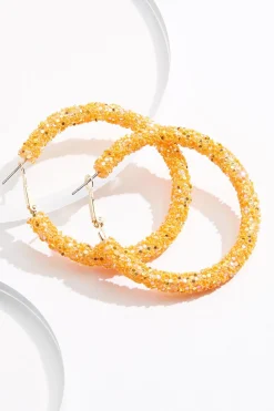 Sequin Hoop Earrings