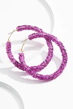 Sequin Hoop Earrings