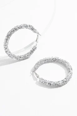 Sequin Hoop Earrings