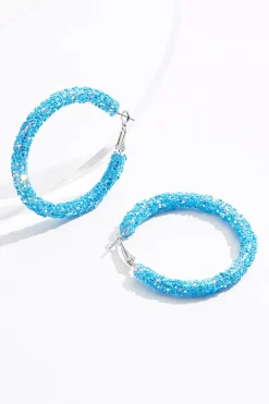 Sequin Hoop Earrings