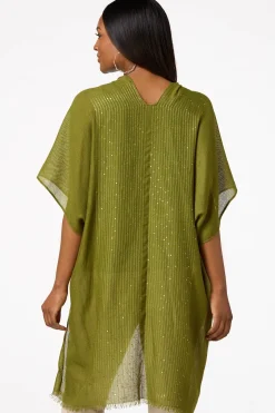 Sequin Solid Kimono