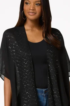 Sequin Solid Kimono