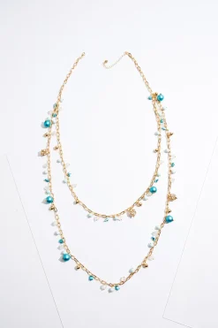 Shaky Ball Chain Layered Long Necklace