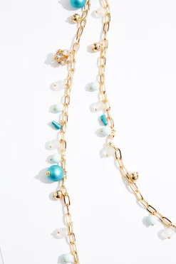 Shaky Ball Chain Layered Long Necklace