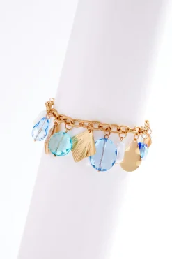 Shaky Glass Charm Chain Bracelet