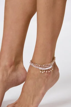 Shaky Pearl Beaded Anklet