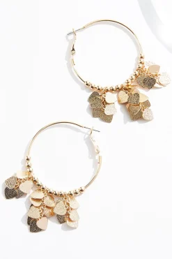 Shaky Spade Hoop Earrings