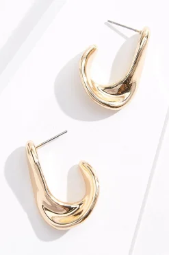 Shaped Hoop Earrings
