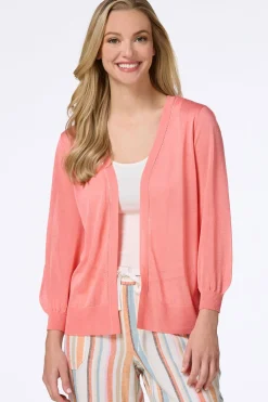 Sheer Balloon Sleeve Cardigan