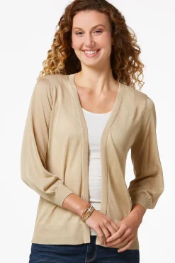 Sheer Balloon Sleeve Cardigan