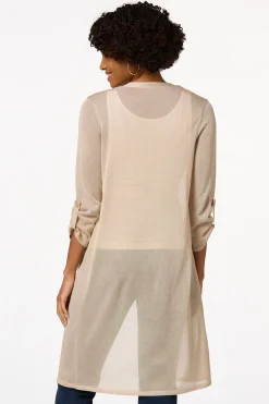 Sheer Cardigan Duster