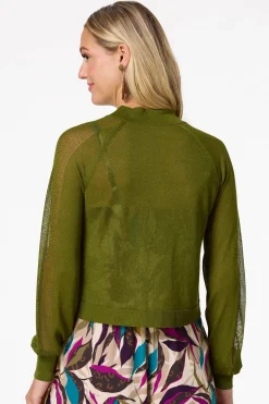 Sheer Green Cardigan