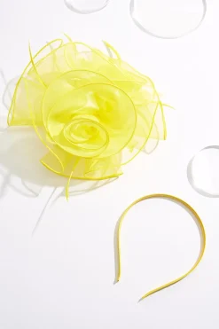 Shimmer Organza Rosette Fascinator