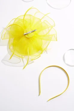 Shimmer Organza Rosette Fascinator