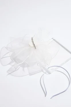 Shimmer Organza Rosette Fascinator