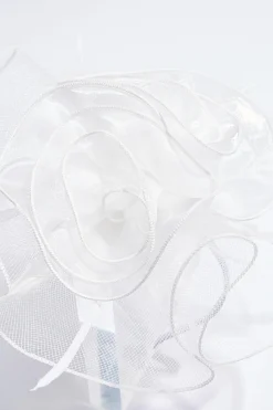 Shimmer Organza Rosette Fascinator