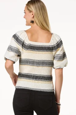 Shimmer Stripe Top