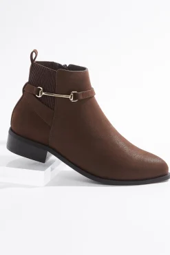 Side Stretch Horsebit Booties