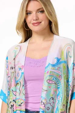 Silky Paisley Kimono