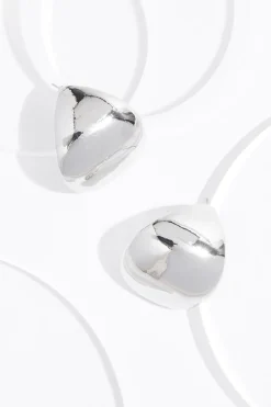 Silver Huggie Earrings