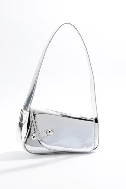 Silver Metallic Shoulder Bag