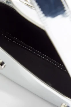 Silver Metallic Shoulder Bag