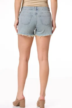 Silver Stud Denim Shorts
